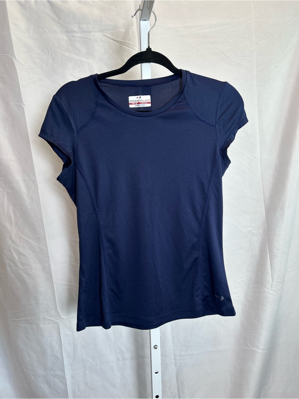 Grand Slam Navy Short Sleeve Athletic Tee for Women